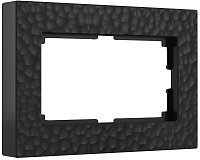 Рамка универсальная Werkel Hammer для 1-м. 2 мод. розетки черный